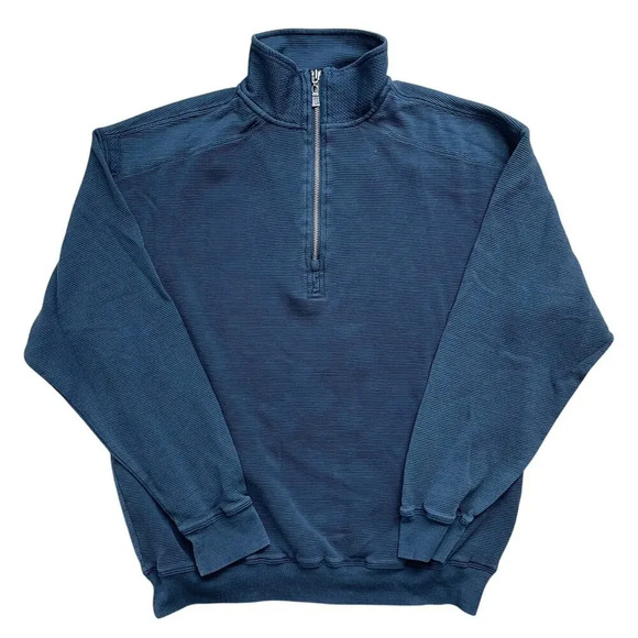 Jamaica Jaxx Quarter Zip Pullover Sweater Silk Blend Classic Golf Casual Sz L - Picture 1 of 12